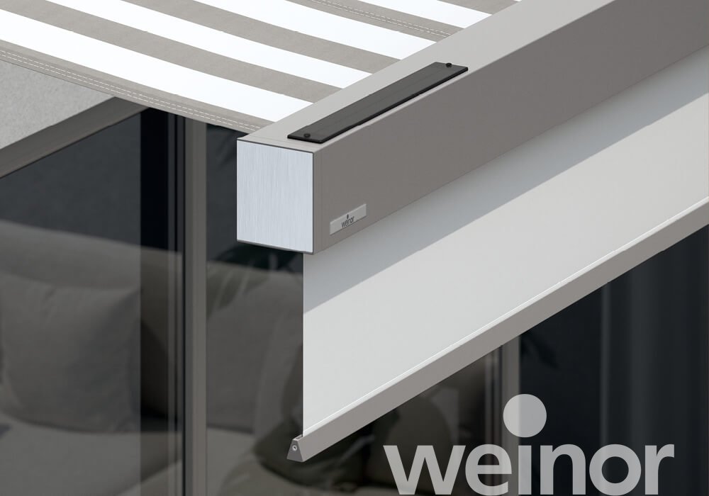 Kassetten-Markise weinor Smaila Close up, mit Volant Plus