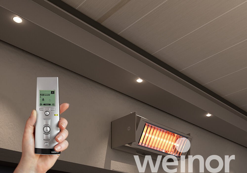 Wintergarten-Markise weinor Sottezza mit LED-Spots