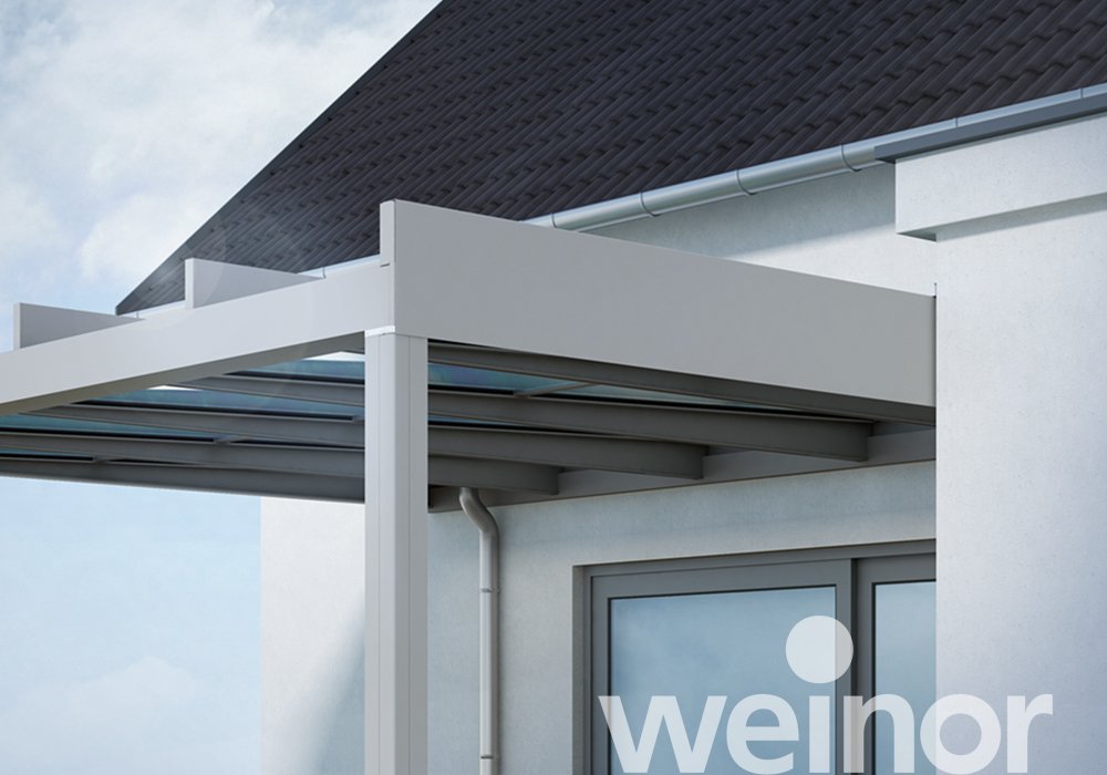 Glas-Terrassendach weinor Terrazza Pure Close up
