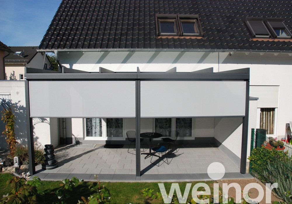 Glas-Terrassendach weinor Terrazza Pure mit VertiTex II