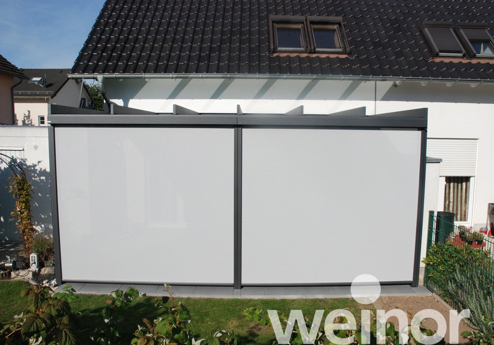 Glas-Terrassendach weinor Terrazza Pure mit VertiTex II