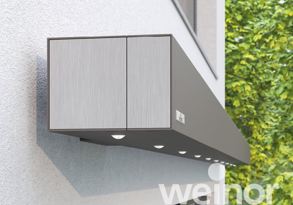 Kassetten-Markise weinor Smaila Close up, mit LED-Spots