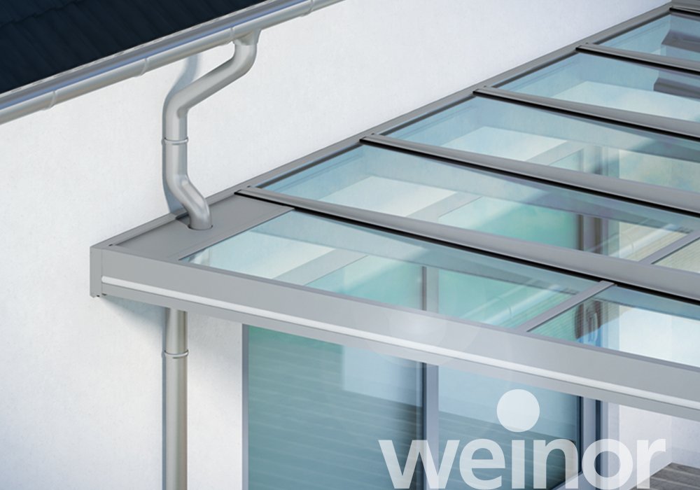 Glas-Terrassendach weinor Terrazza Pure Close up