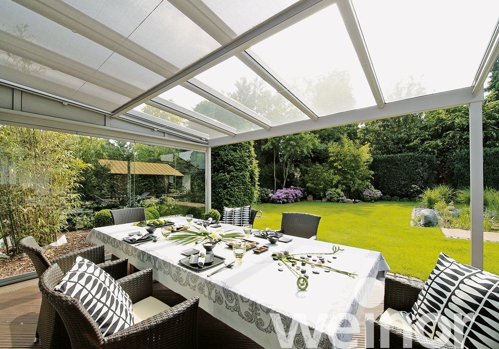 Glas-Terrassendach weinor Terrazza Originale mit Sottezza