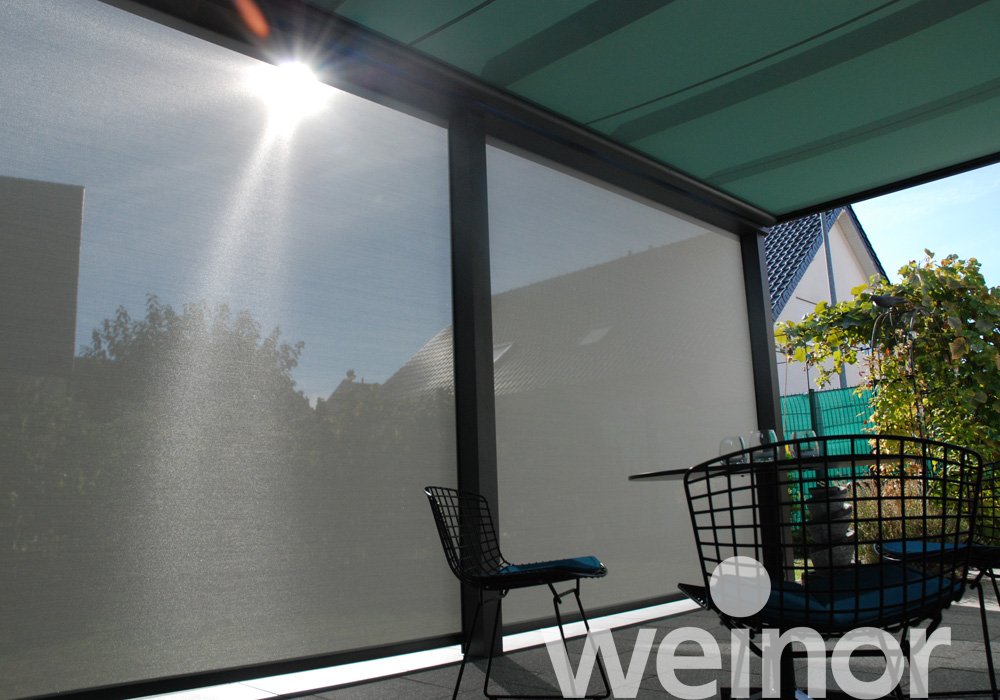Glas-Terrassendach weinor Terrazza Pure mit VertiTex II