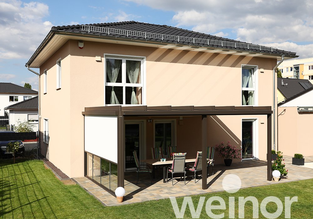Glas-Terrassendach weinor Terrazza Pure mit VertiTex II