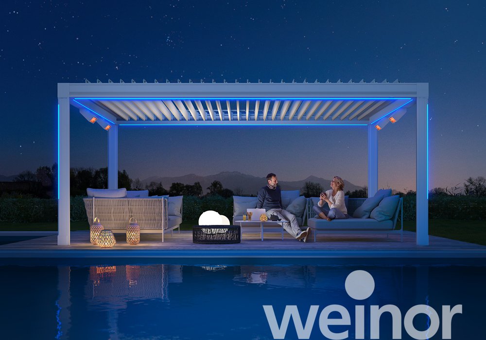 Artares - Das Lamellendach mit LED-Beleuchtung